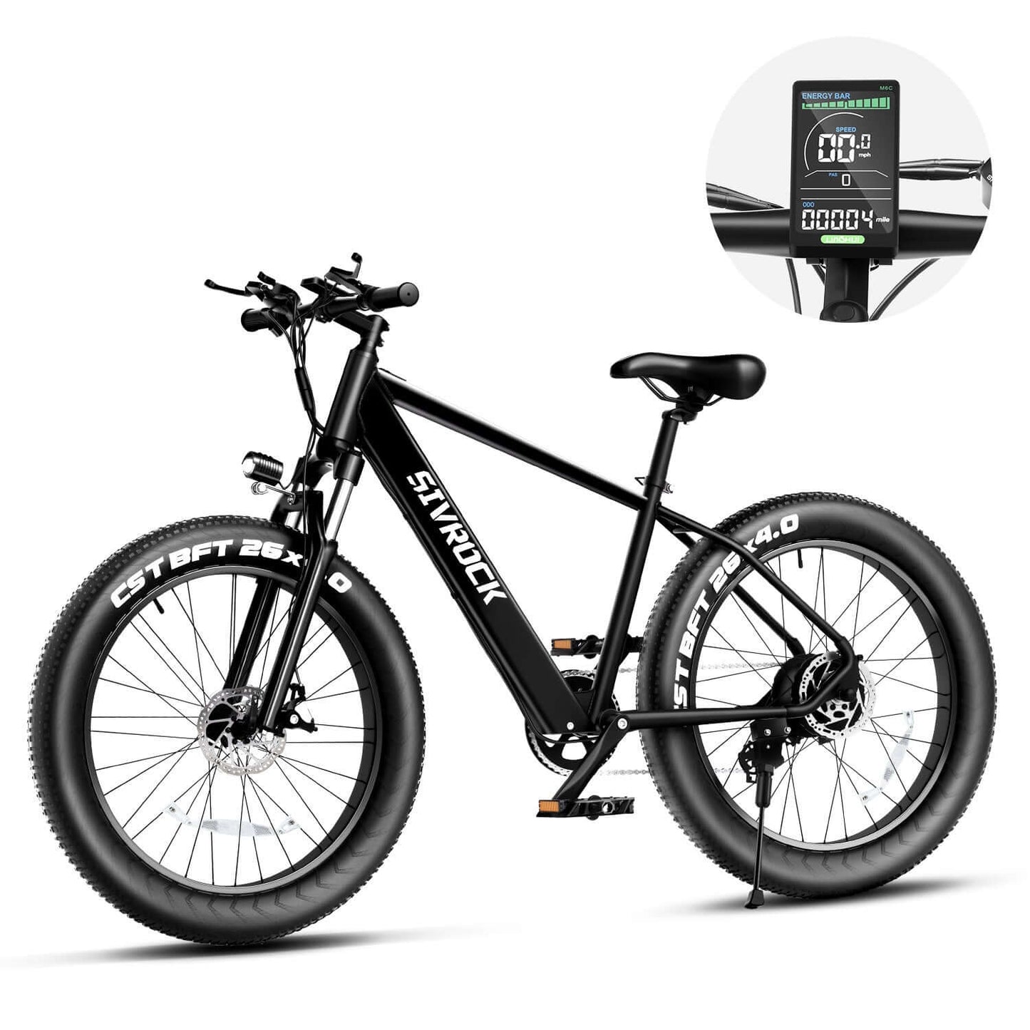 Professional Electric Bike For Adults, 26 X 4.0 Inches Fat Tire Electric Mountain Bicycle, 1000W Motor 48V 15Ah Ebike For Trail Riding, Excursion And Commute, UL And GCC Certified - Astoxia Official