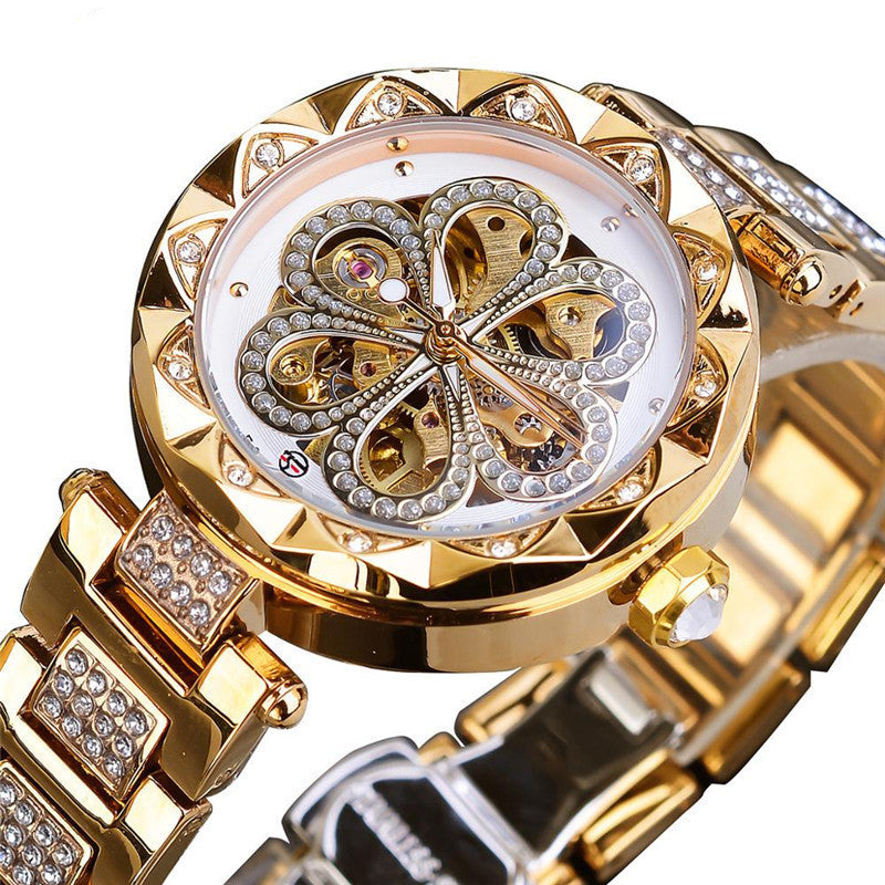 Zychron™ Celestia Rose Gold Women's Automatic Luxury Watch - Astoxia Official