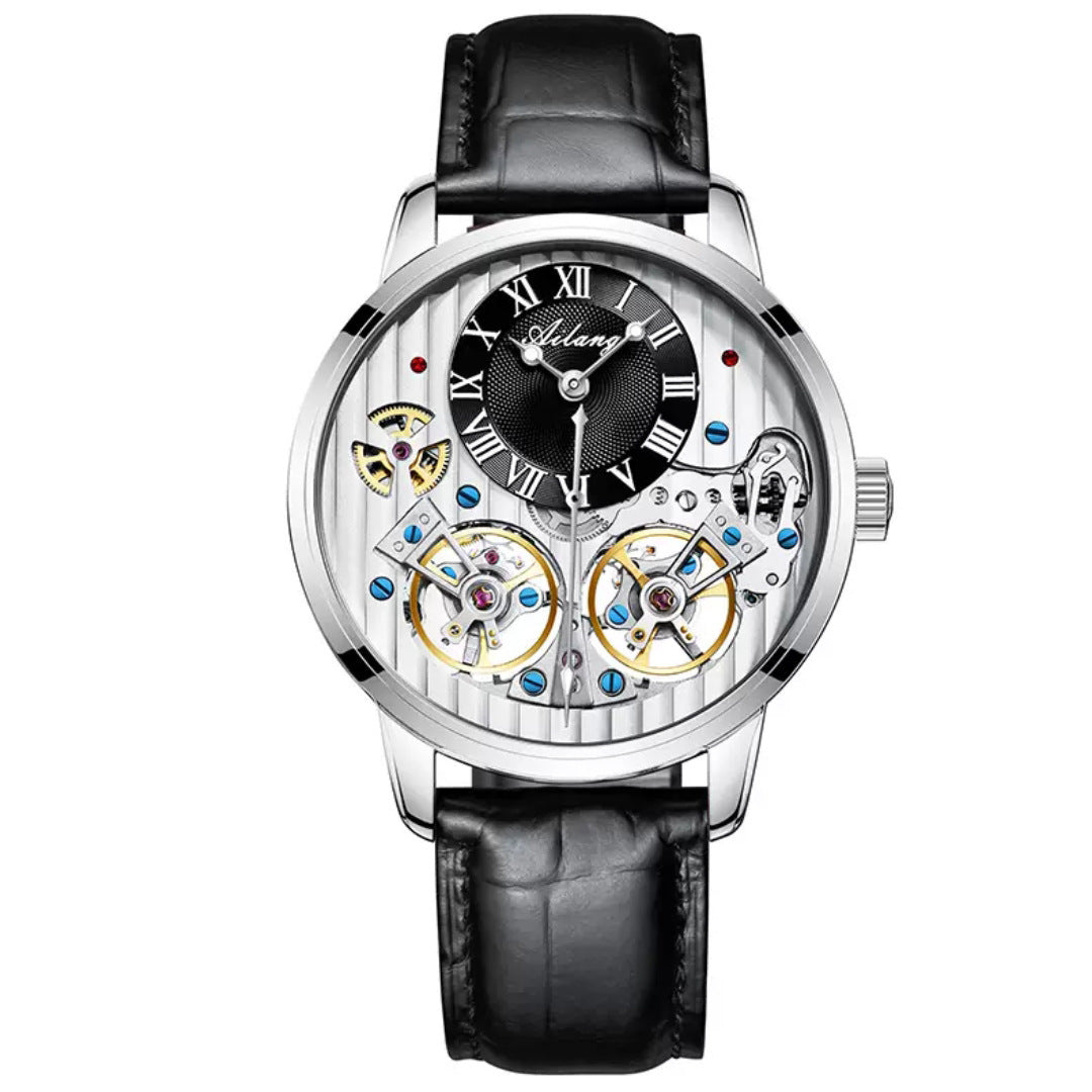 Zychron™ Imperium – Double Tourbillon Skeleton Automatic Watch - Astoxia Official