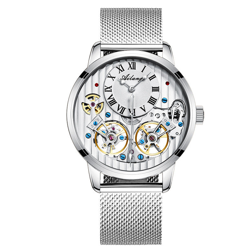 Zychron™ Imperium – Double Tourbillon Skeleton Automatic Watch - Astoxia Official