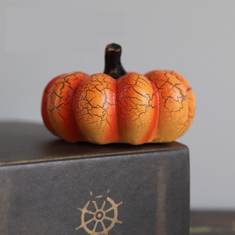 New Halloween Pumpkin Lantern Simulation Pumpkin LED Candle Lamp Resin Luminous Pumpkin - Astoxia Official