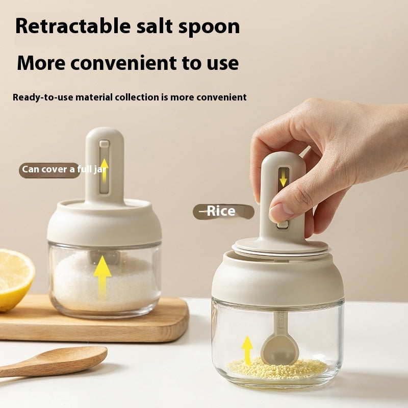 Telescopic Seasoning Glass Kitchen Spice Jar - Astoxia Official