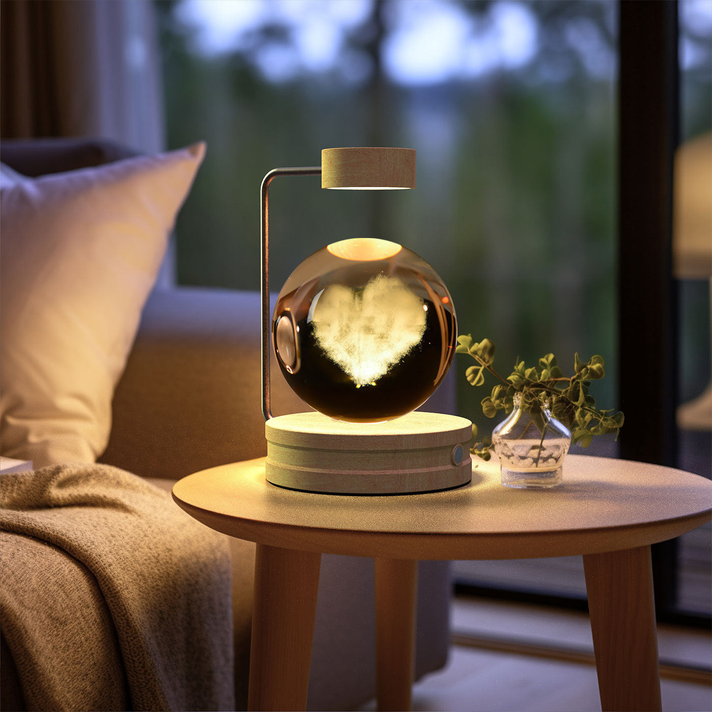 Crystal Ball Cosmic Dinosaur Indoor Night Light USB Power Warm Bedside Light Birthday Gift Night Lamp - Astoxia Official