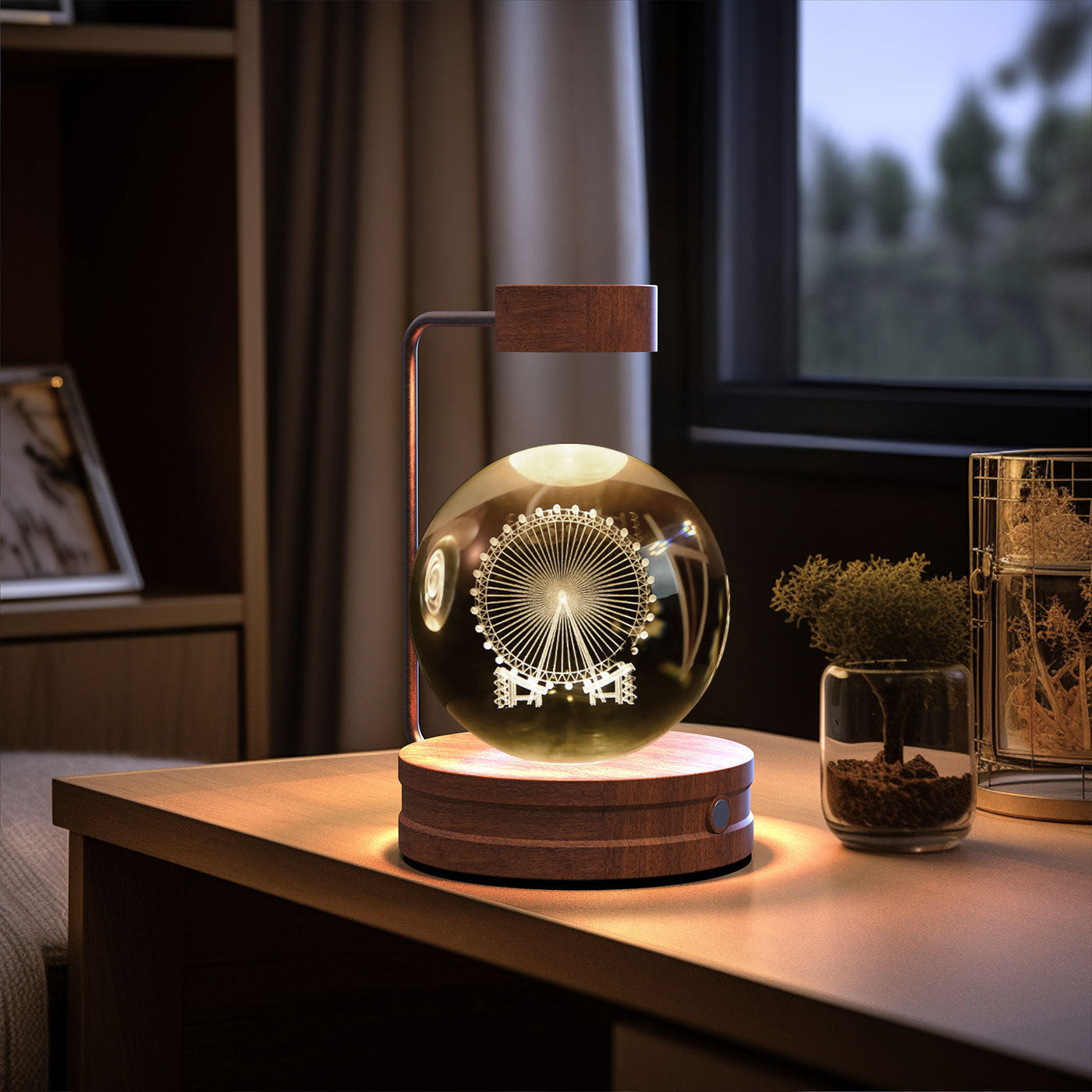 Crystal Ball Cosmic Dinosaur Indoor Night Light USB Power Warm Bedside Light Birthday Gift Night Lamp - Astoxia Official