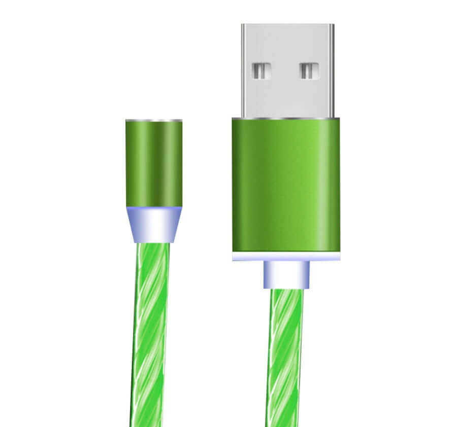 Compatible with Apple, Flowing Ligh Magnetic Streamer Data Line Cable for Iphone Android Typec - Astoxia Official
