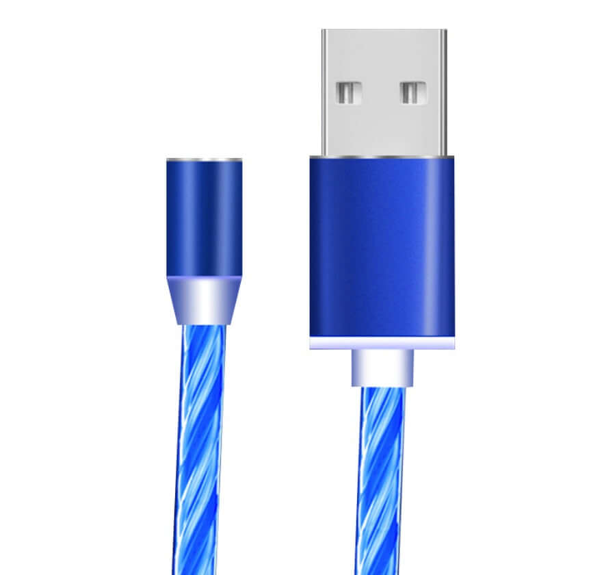 Compatible with Apple, Flowing Ligh Magnetic Streamer Data Line Cable for Iphone Android Typec - Astoxia Official
