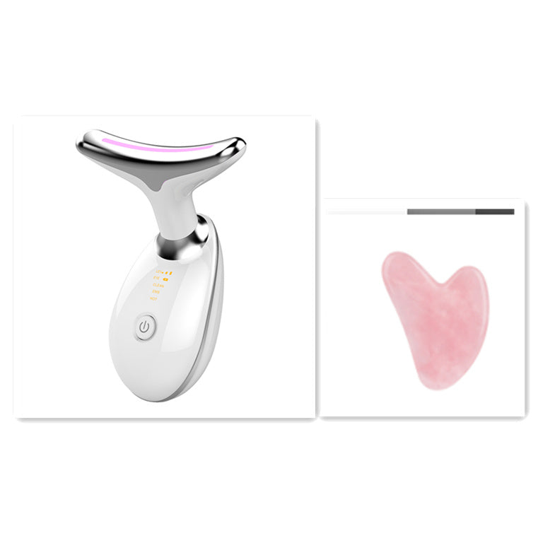 EMS Thermal Neck Lifting And Tighten Massager Electric Microcurrent Wrinkle Remover - Astoxia Official