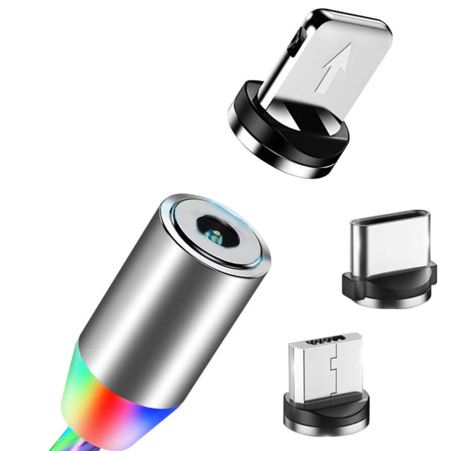 Compatible with Apple, Flowing Ligh Magnetic Streamer Data Line Cable for Iphone Android Typec - Astoxia Official
