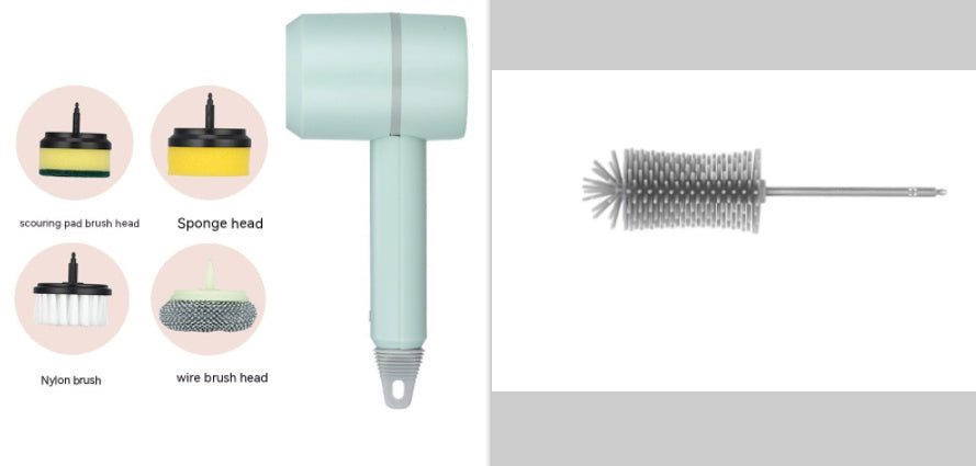 Electric Cleaning Brush Dishwashing Brush Automatic Wireless USB Rechargeable Professional Kitchen Bathtub Tile Cleaning Brushes - Astoxia Official