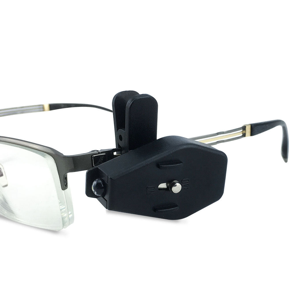 ClipLite™ Mini LED Glasses Flashlight – Adjustable Eyeglass Clip-On Light - Astoxia Official