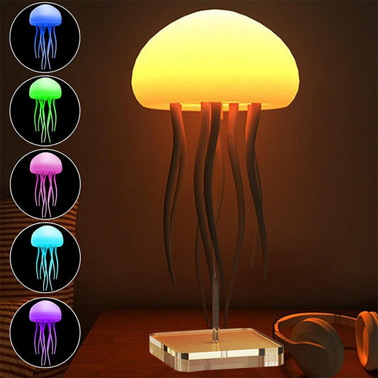 Jellyfish Mood Lamp LED Jellyfish Night Light Portable Jellyfish Lamp Jellyfish Decorations Smart Table Lamp For Bedside Desk - Astoxia Official