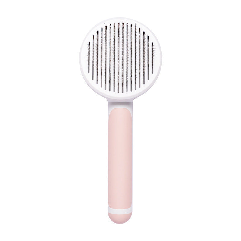New Pet Cat Brush Hot Selling Hand-held Steel Wire Self-cleaning Comb Looper For Hair Removal - Astoxia Official