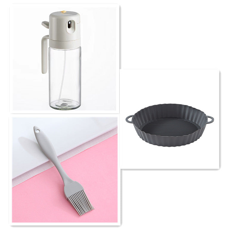 2 In 1 Oil Sprayer Bottle BBQ Cooking Oil Dispenser Olive Oil Pourers Sprayer Kitchen Baking Oil Mister Vinegar Bottle - Astoxia Official