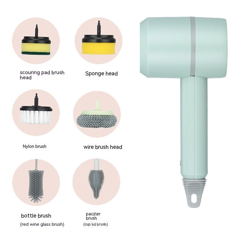 Electric Cleaning Brush Dishwashing Brush Automatic Wireless USB Rechargeable Professional Kitchen Bathtub Tile Cleaning Brushes - Astoxia Official