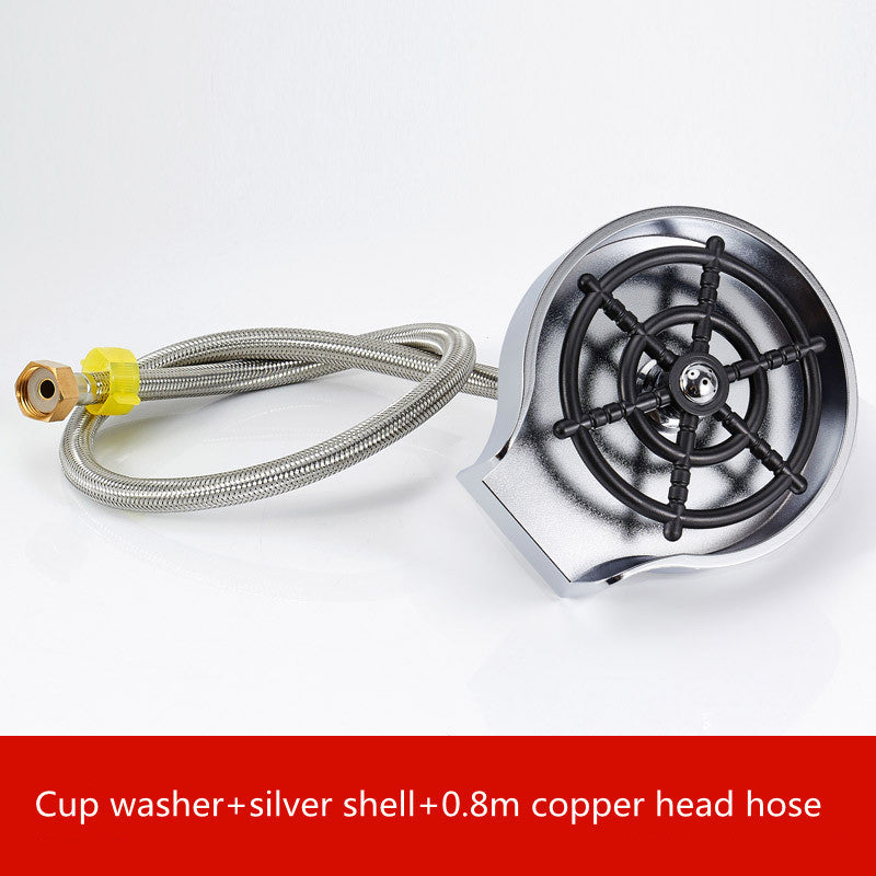 Bar Counter Cup Washer Sink High-pressure Spray Automatic Faucet Coffee Pitcher Wash Cup Tool Kitchen - Astoxia Official