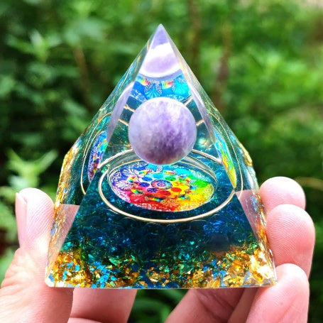 Pyramid Decoration Natural Crystal Gravel Energy Tower - Astoxia Official