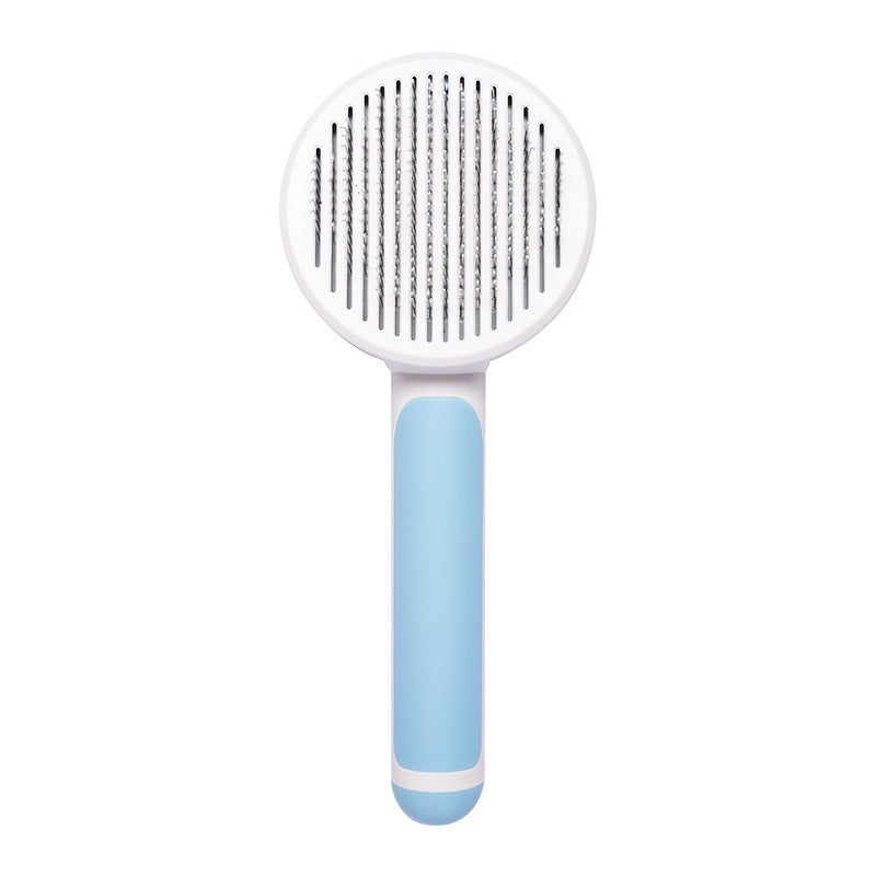 New Pet Cat Brush Hot Selling Hand-held Steel Wire Self-cleaning Comb Looper For Hair Removal - Astoxia Official