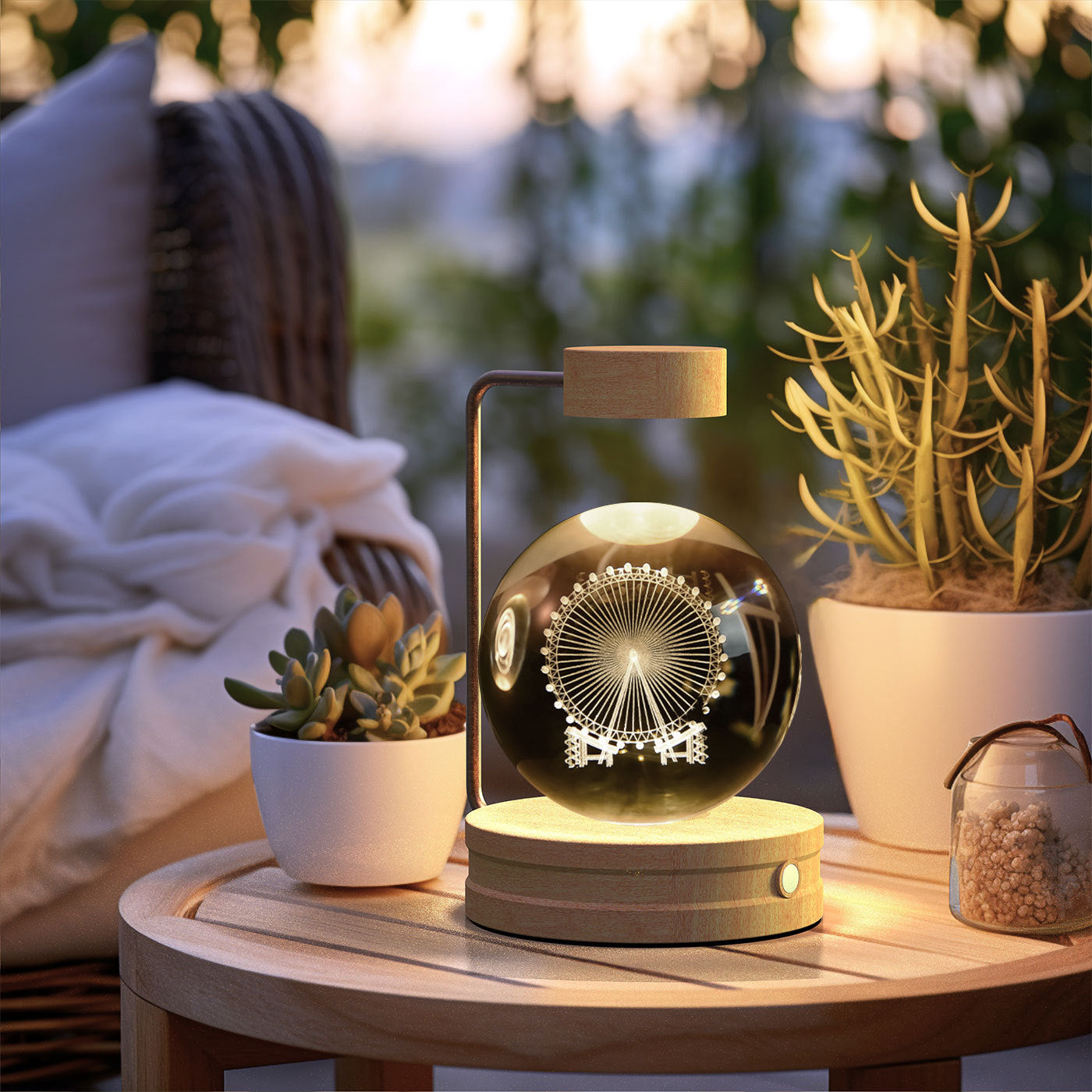 Crystal Ball Cosmic Dinosaur Indoor Night Light USB Power Warm Bedside Light Birthday Gift Night Lamp - Astoxia Official