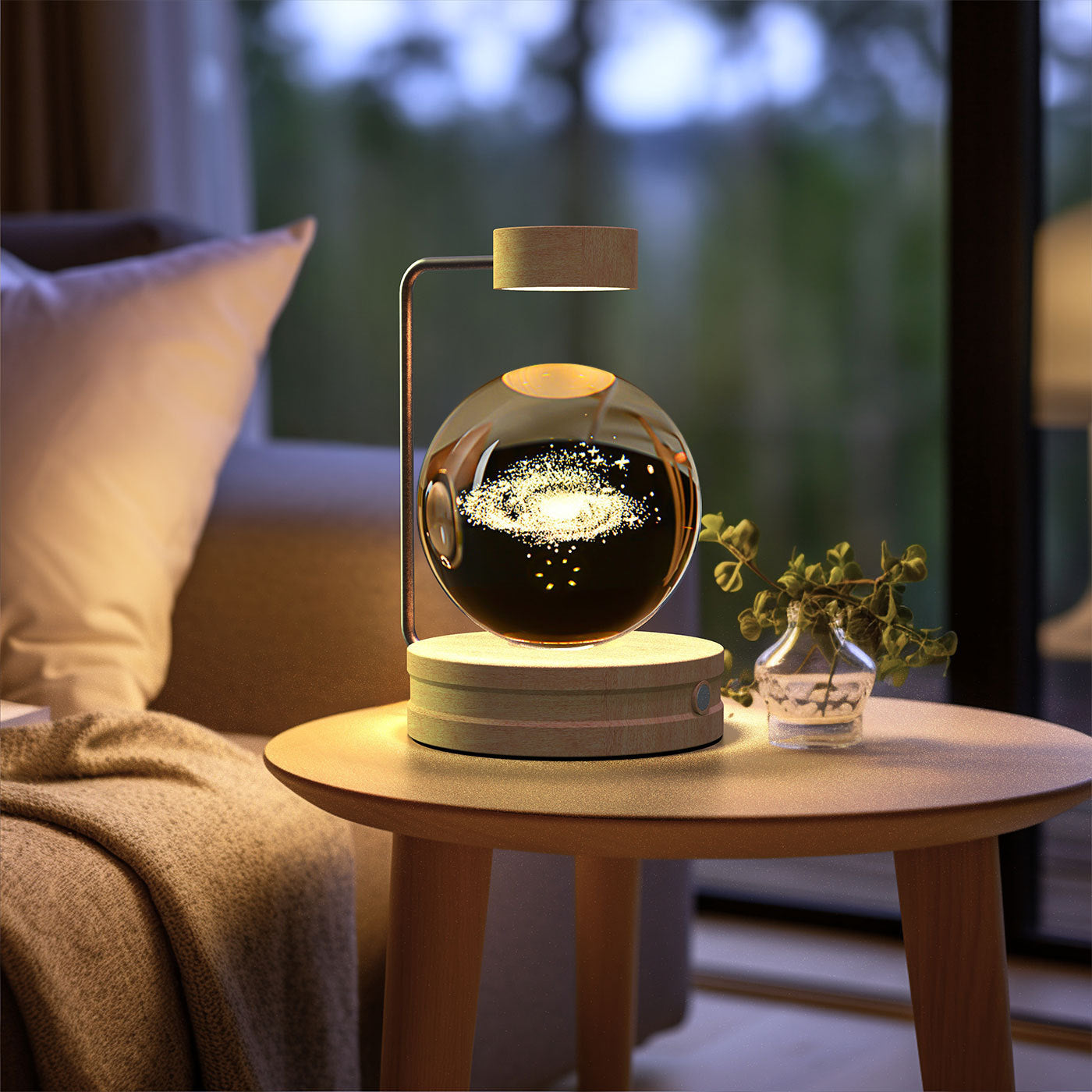 Crystal Ball Cosmic Dinosaur Indoor Night Light USB Power Warm Bedside Light Birthday Gift Night Lamp - Astoxia Official