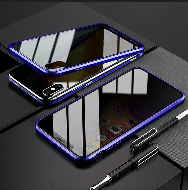 Phone Case Anti-peep Magnetic Protective Shell Magnetic Privacy Glass Case For Phone - Astoxia Official