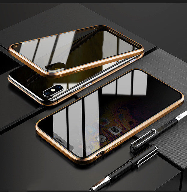 Phone Case Anti-peep Magnetic Protective Shell Magnetic Privacy Glass Case For Phone - Astoxia Official