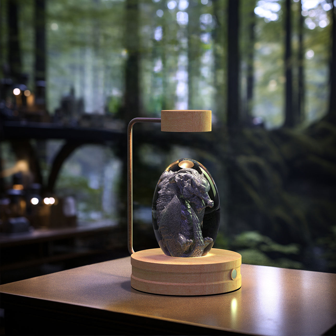 Crystal Ball Cosmic Dinosaur Indoor Night Light USB Power Warm Bedside Light Birthday Gift Night Lamp - Astoxia Official