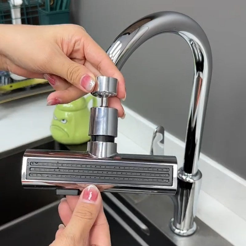 Kitchen Faucet Waterfall Outlet Splash Proof Universal Rotating Bubbler Multifunctional Water Nozzle Extension Kitchen Gadgets - Astoxia Official