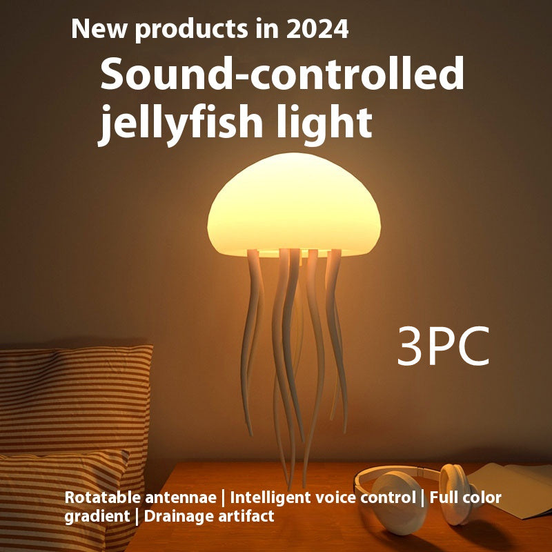 Jellyfish Mood Lamp LED Jellyfish Night Light Portable Jellyfish Lamp Jellyfish Decorations Smart Table Lamp For Bedside Desk - Astoxia Official