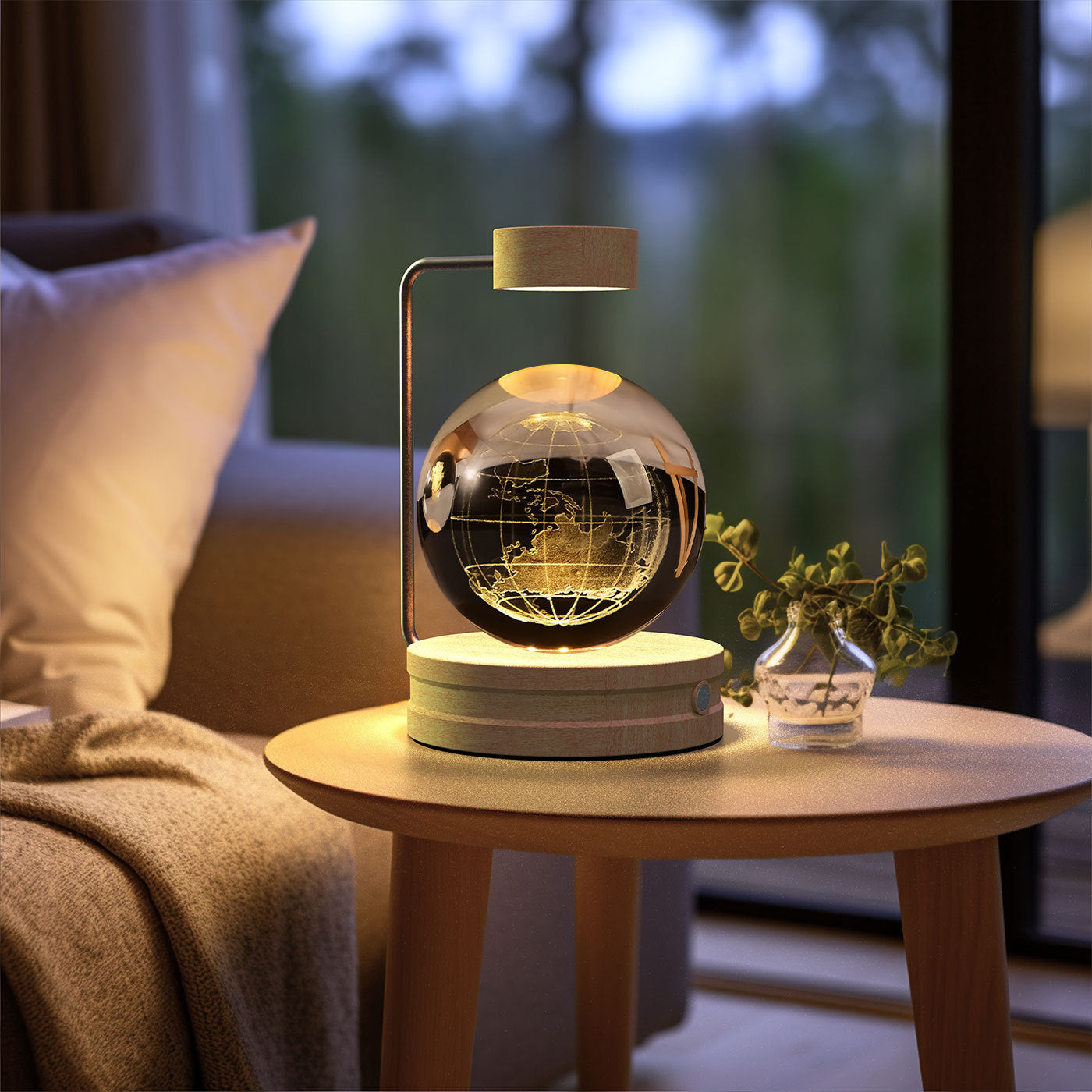 Crystal Ball Cosmic Dinosaur Indoor Night Light USB Power Warm Bedside Light Birthday Gift Night Lamp - Astoxia Official