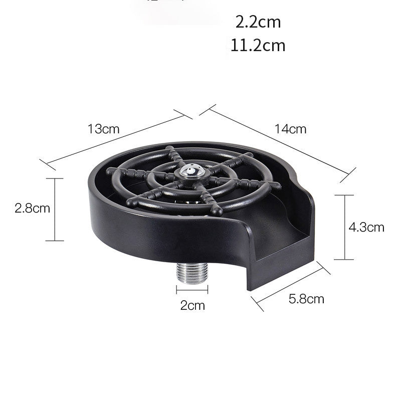 Bar Counter Cup Washer Sink High-pressure Spray Automatic Faucet Coffee Pitcher Wash Cup Tool Kitchen - Astoxia Official