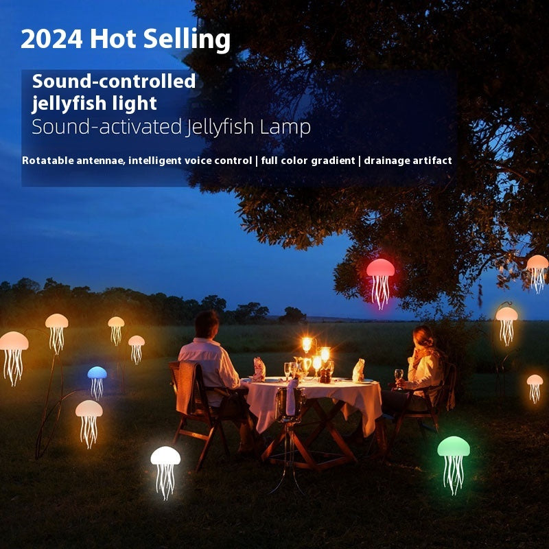 Jellyfish Mood Lamp LED Jellyfish Night Light Portable Jellyfish Lamp Jellyfish Decorations Smart Table Lamp For Bedside Desk - Astoxia Official