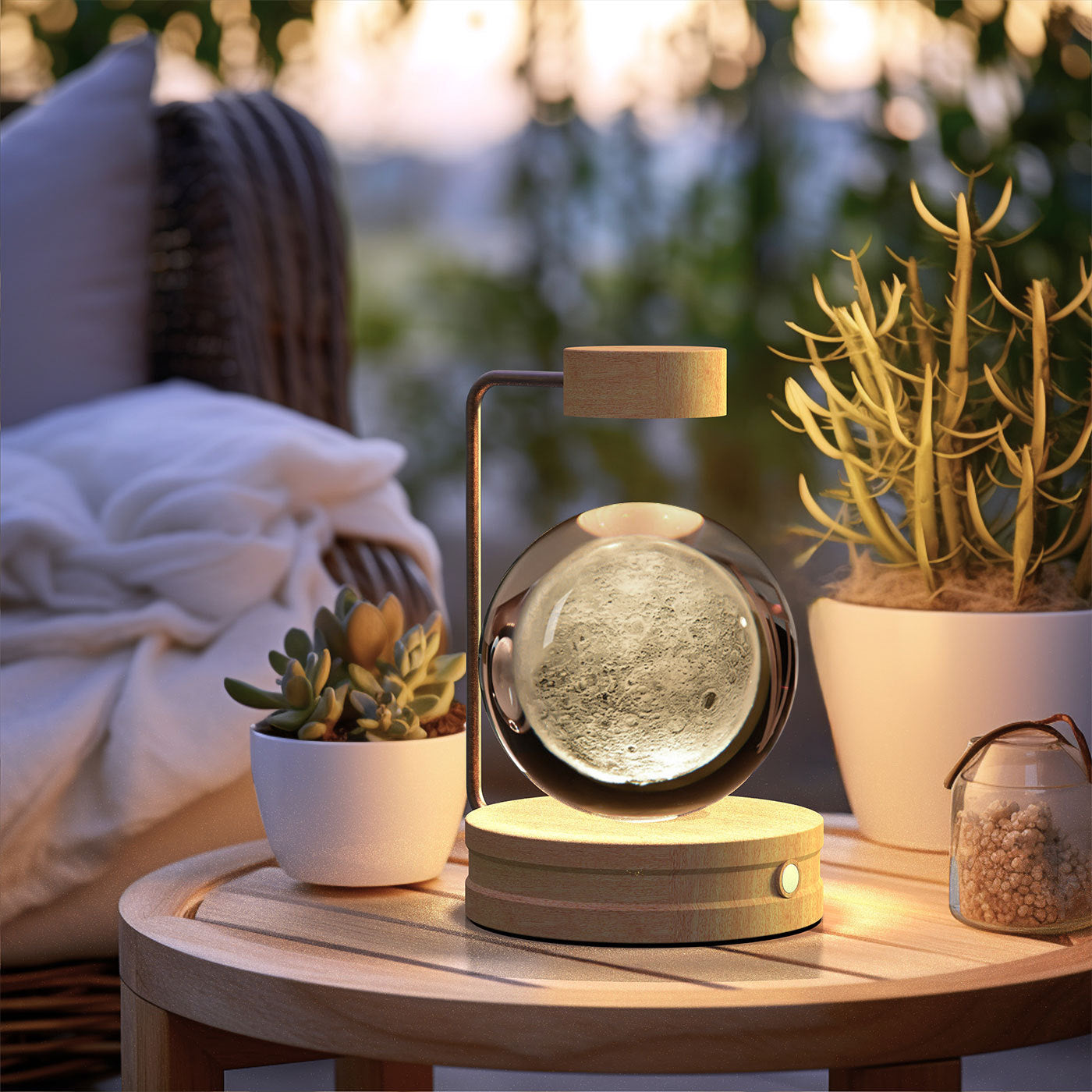 Crystal Ball Cosmic Dinosaur Indoor Night Light USB Power Warm Bedside Light Birthday Gift Night Lamp - Astoxia Official