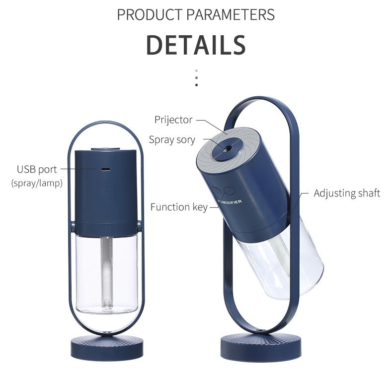 Magic Shadow USB Air Humidifier For Home With Projection Night Lights Ultrasonic Car Mist Maker Mini Office Air Purifier - Astoxia Official