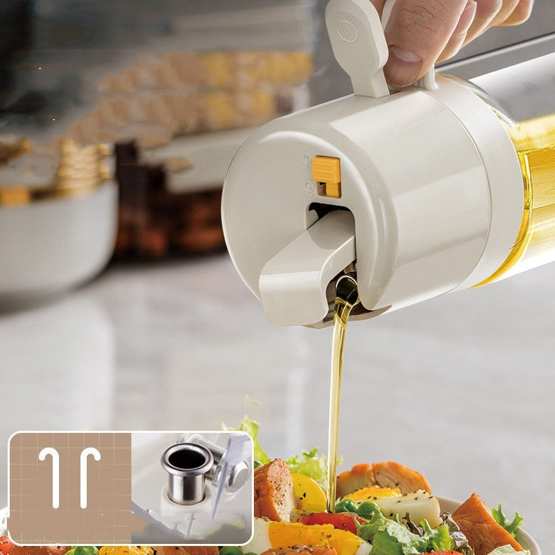 2 In 1 Oil Sprayer Bottle BBQ Cooking Oil Dispenser Olive Oil Pourers Sprayer Kitchen Baking Oil Mister Vinegar Bottle - Astoxia Official