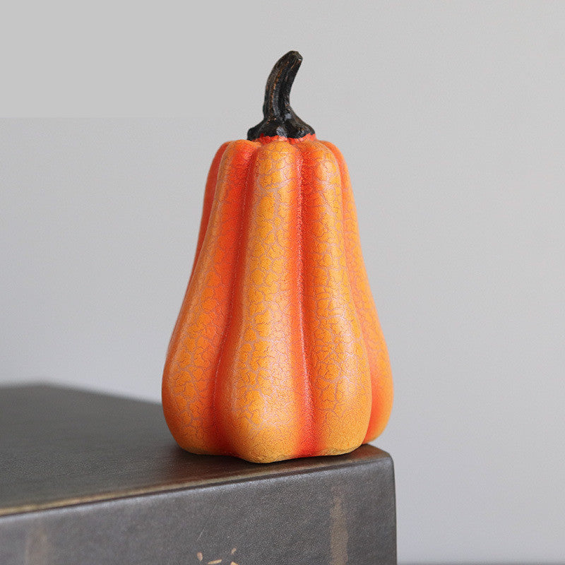 New Halloween Pumpkin Lantern Simulation Pumpkin LED Candle Lamp Resin Luminous Pumpkin - Astoxia Official