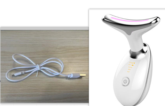 EMS Thermal Neck Lifting And Tighten Massager Electric Microcurrent Wrinkle Remover - Astoxia Official