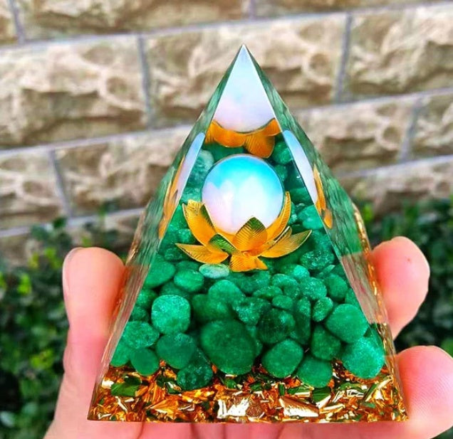 Pyramid Decoration Natural Crystal Gravel Energy Tower - Astoxia Official
