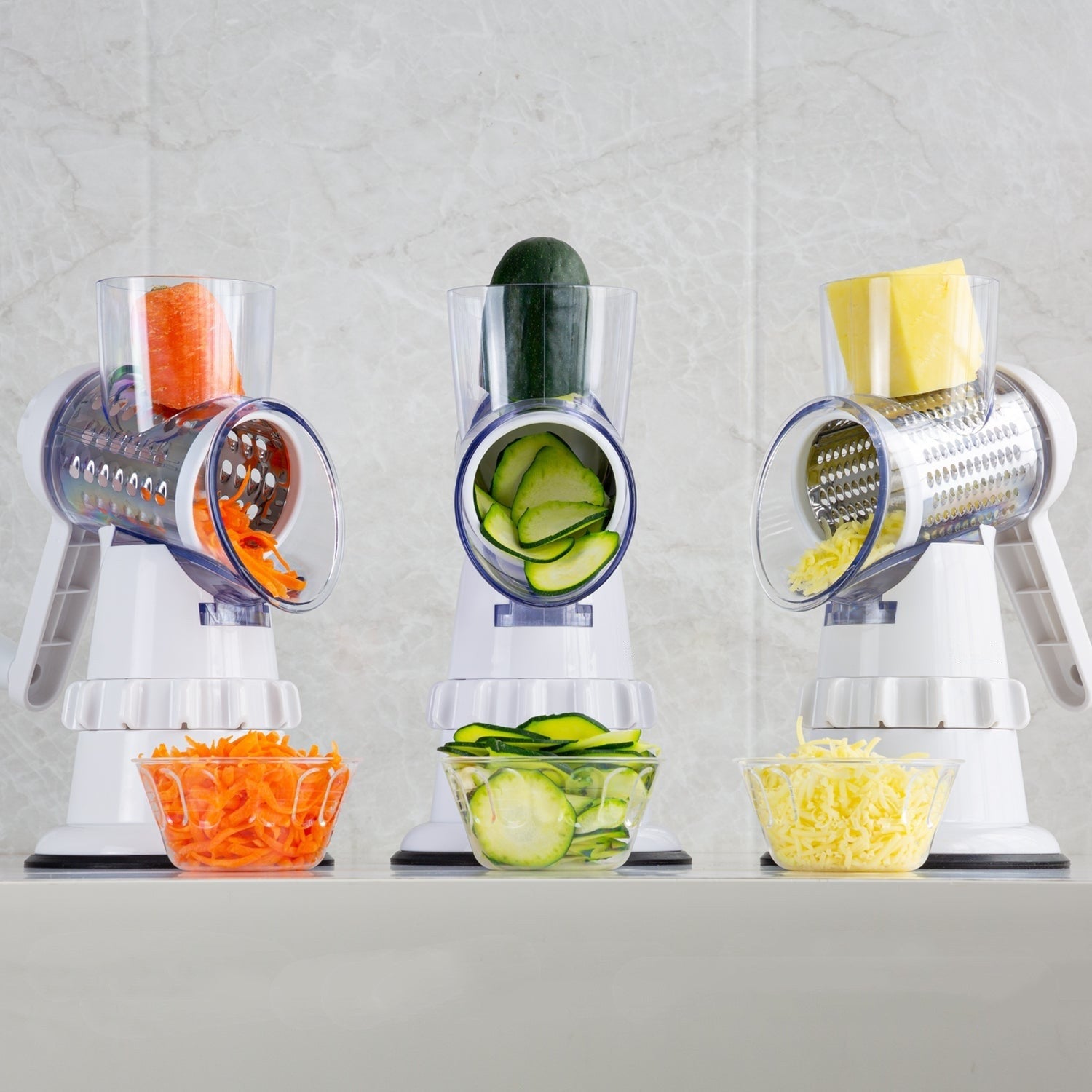 3 In 1 Vegetable Slicer Manual Kitchen Accessories Grater For Vegetable Cutter Round Chopper Mandolin Shredder Potato Home Kitchen Supplies Kitchen Gadgets - Astoxia Official