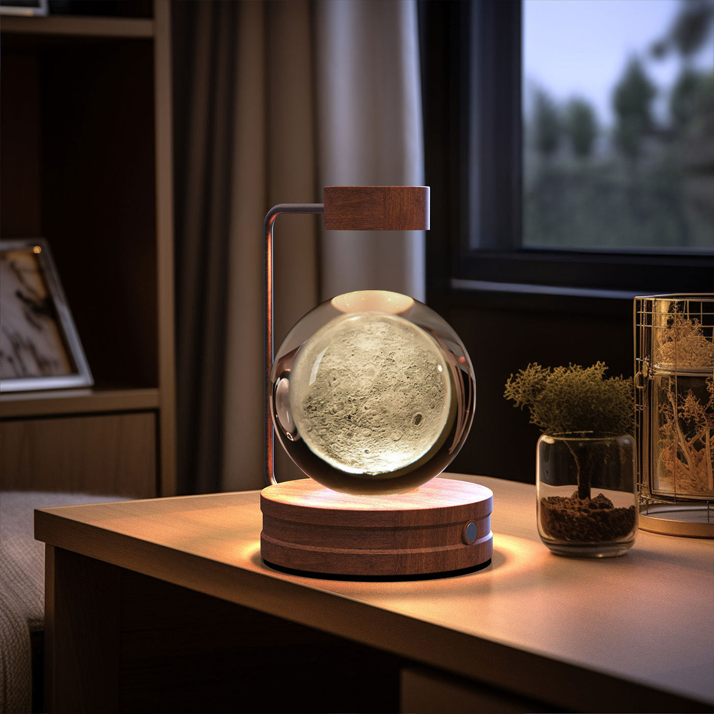 Crystal Ball Cosmic Dinosaur Indoor Night Light USB Power Warm Bedside Light Birthday Gift Night Lamp - Astoxia Official
