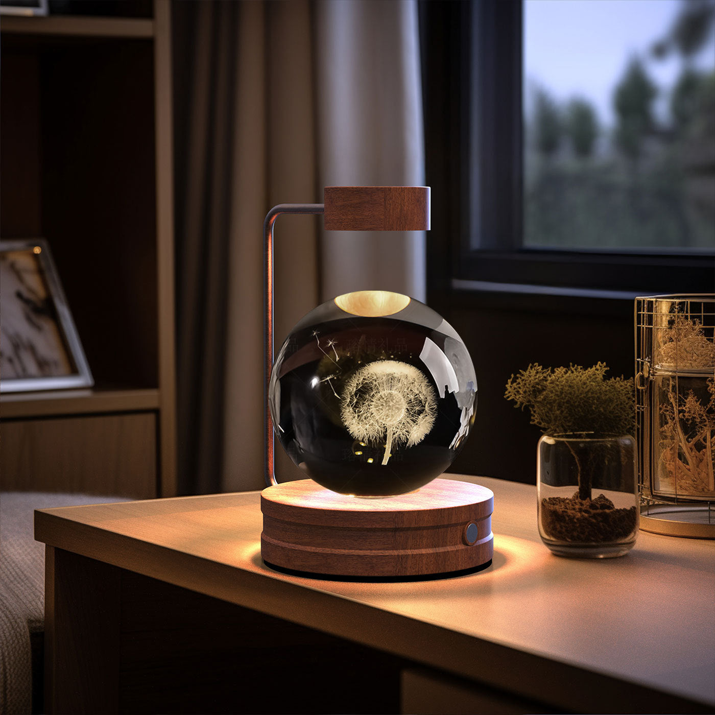 Crystal Ball Cosmic Dinosaur Indoor Night Light USB Power Warm Bedside Light Birthday Gift Night Lamp - Astoxia Official