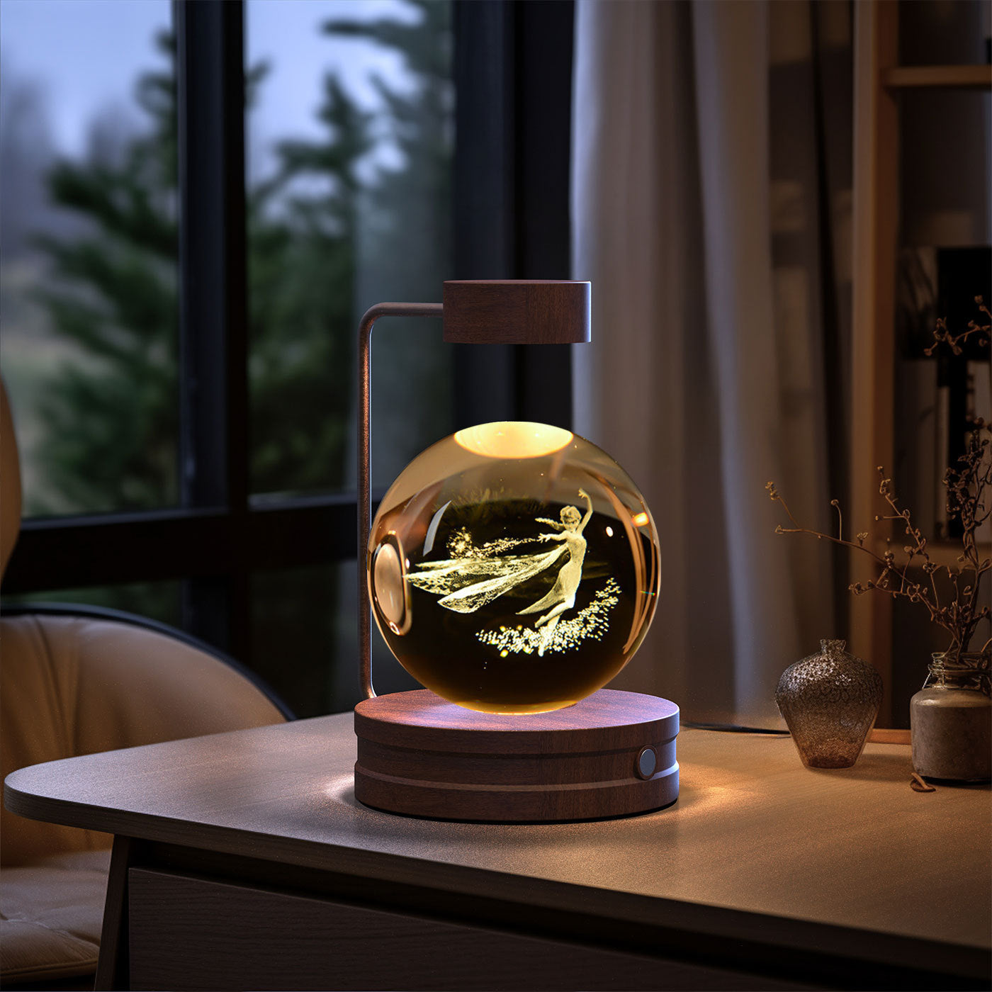 Crystal Ball Cosmic Dinosaur Indoor Night Light USB Power Warm Bedside Light Birthday Gift Night Lamp - Astoxia Official