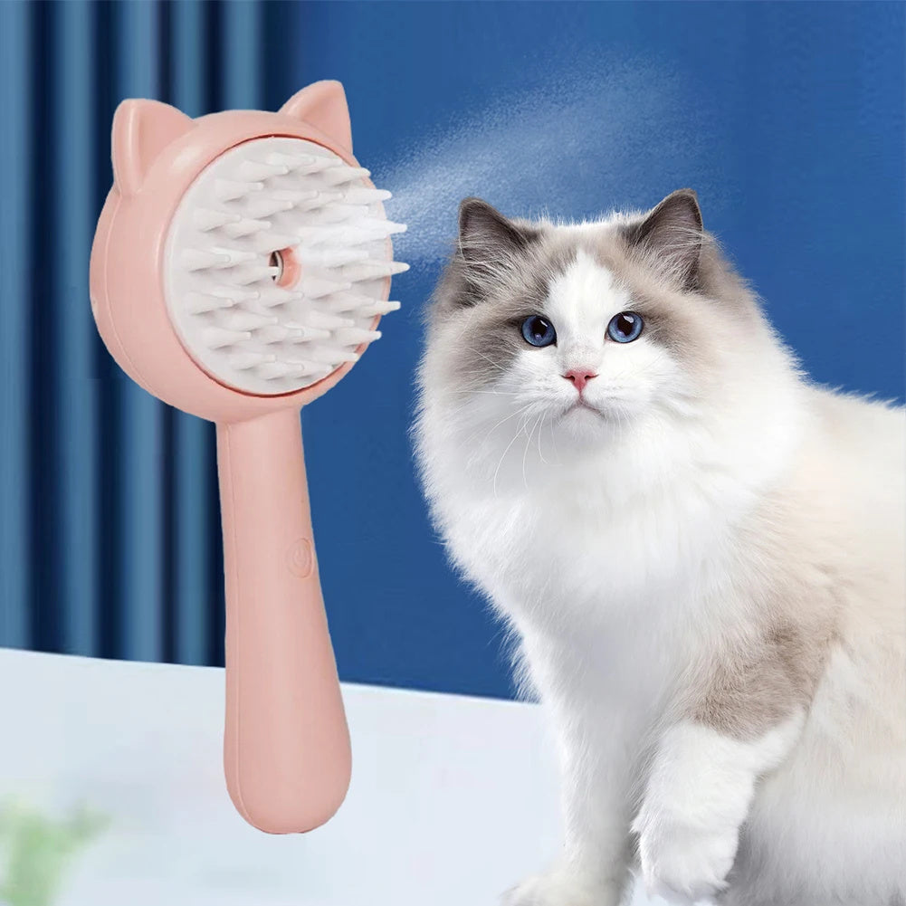 Hair Cleaning Brush With Mist Multifunctional Cat Grooming Brush Rechargeable Self Cleaning Slicker Brush For Pets Dogs & Catsb Pet Products - Astoxia Official