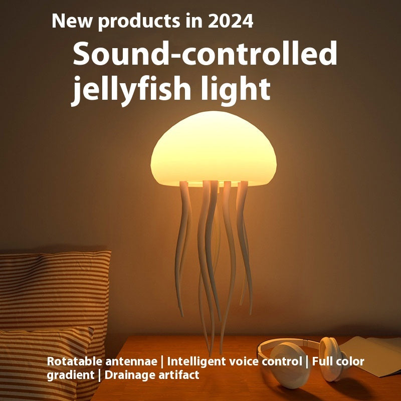 Jellyfish Mood Lamp LED Jellyfish Night Light Portable Jellyfish Lamp Jellyfish Decorations Smart Table Lamp For Bedside Desk - Astoxia Official