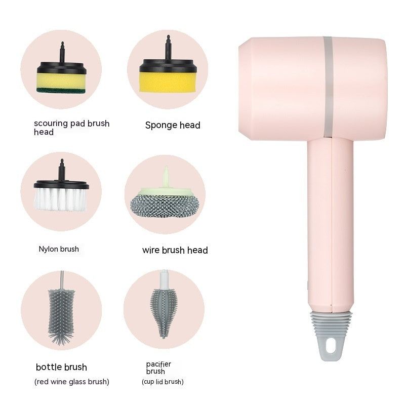 Electric Cleaning Brush Dishwashing Brush Automatic Wireless USB Rechargeable Professional Kitchen Bathtub Tile Cleaning Brushes - Astoxia Official
