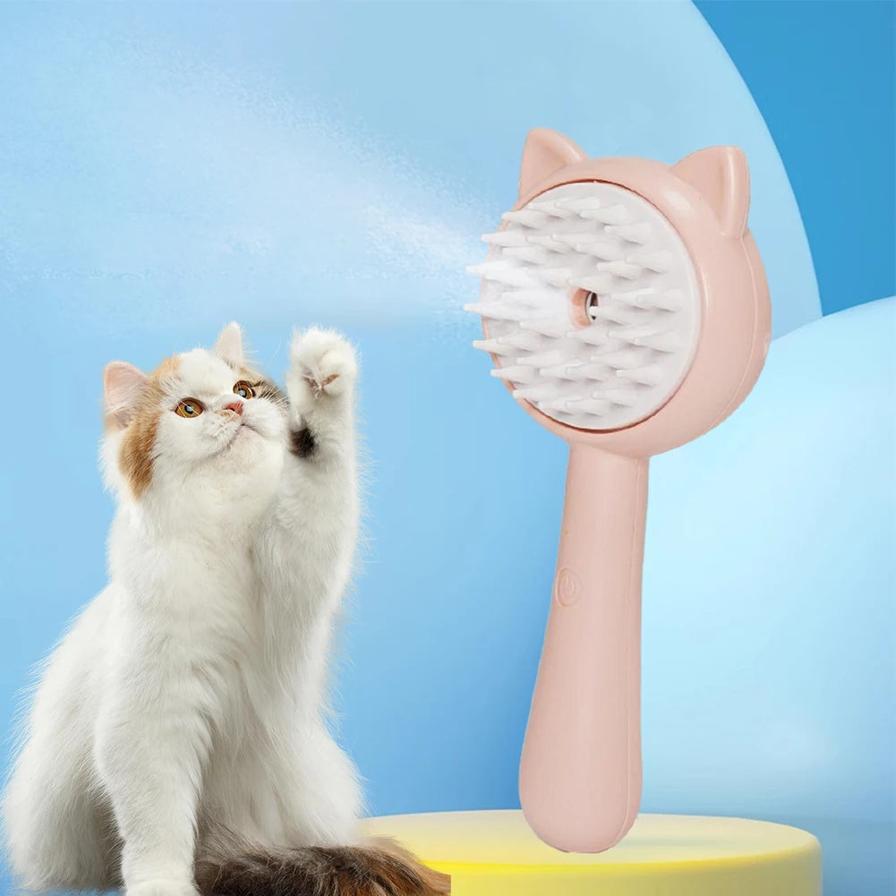 Hair Cleaning Brush With Mist Multifunctional Cat Grooming Brush Rechargeable Self Cleaning Slicker Brush For Pets Dogs & Catsb Pet Products - Astoxia Official