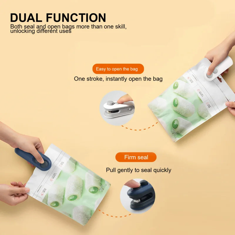 SealMate™ Mini Heat Sealer – USB Rechargeable Bag Resealer for Food Storage - Astoxia Official