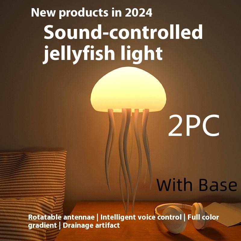 Jellyfish Mood Lamp LED Jellyfish Night Light Portable Jellyfish Lamp Jellyfish Decorations Smart Table Lamp For Bedside Desk - Astoxia Official
