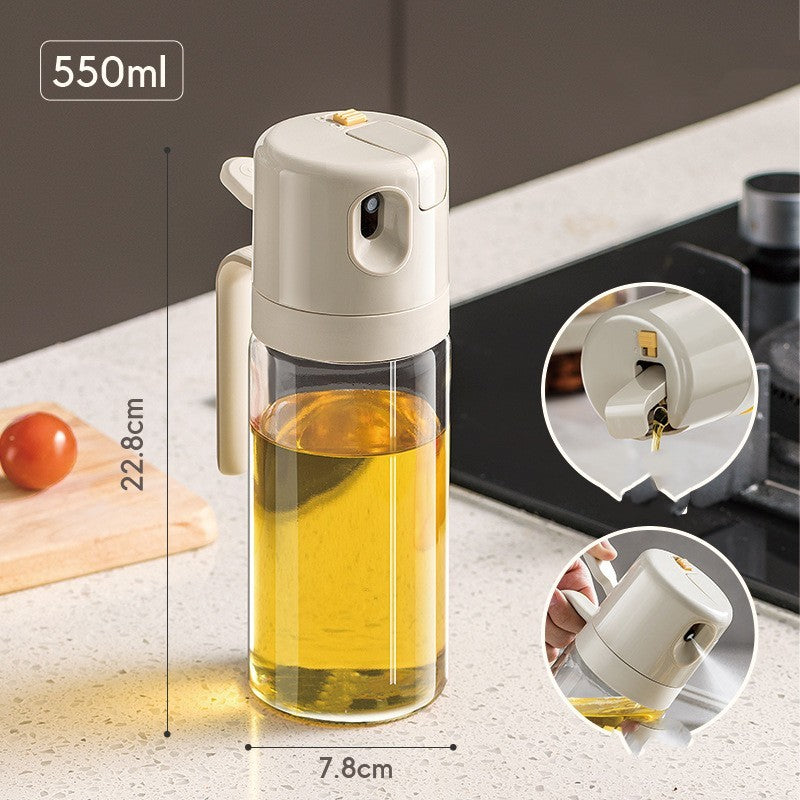 2 In 1 Oil Sprayer Bottle BBQ Cooking Oil Dispenser Olive Oil Pourers Sprayer Kitchen Baking Oil Mister Vinegar Bottle - Astoxia Official
