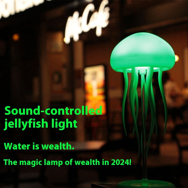 Jellyfish Mood Lamp LED Jellyfish Night Light Portable Jellyfish Lamp Jellyfish Decorations Smart Table Lamp For Bedside Desk - Astoxia Official