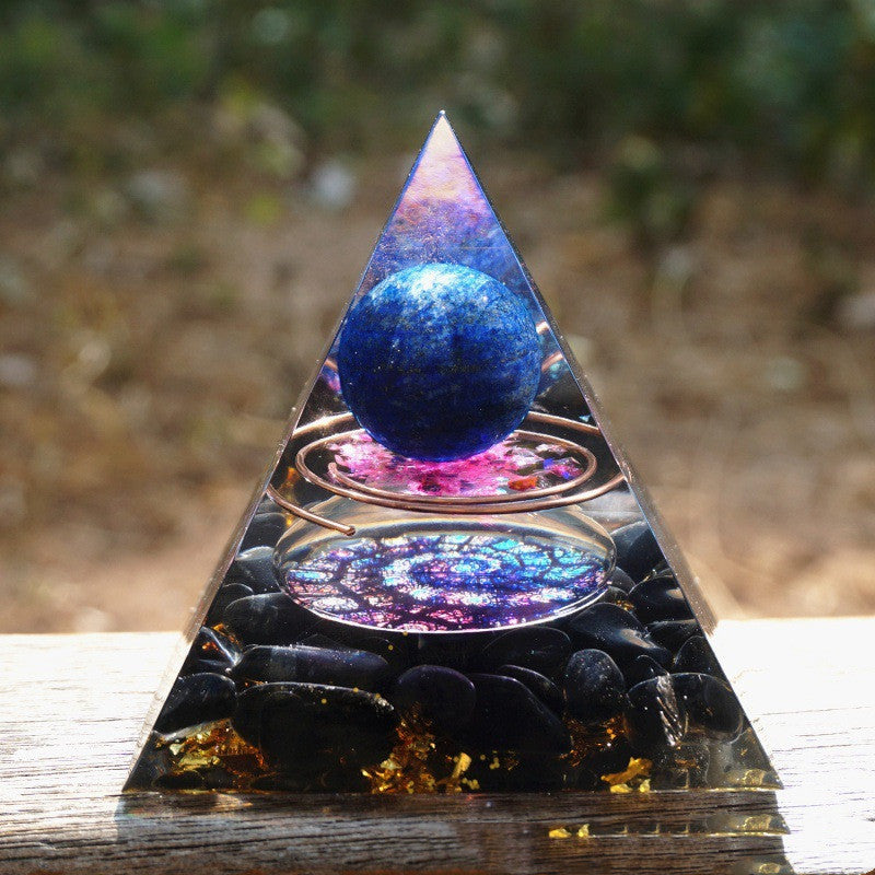 Pyramid Decoration Natural Crystal Gravel Energy Tower - Astoxia Official